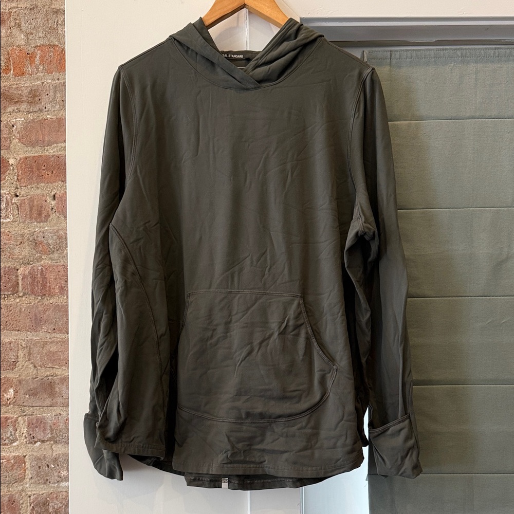 Universal Standard Olive Hoodie Shirt Jacket